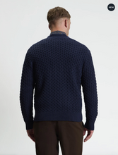 Load image into Gallery viewer, Long Sleeve Texture Cardigan - Dark Navy
