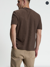 Load image into Gallery viewer, Jacquard Stripe Tshirt - Brown
