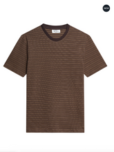 Load image into Gallery viewer, Jacquard Stripe Tshirt - Brown
