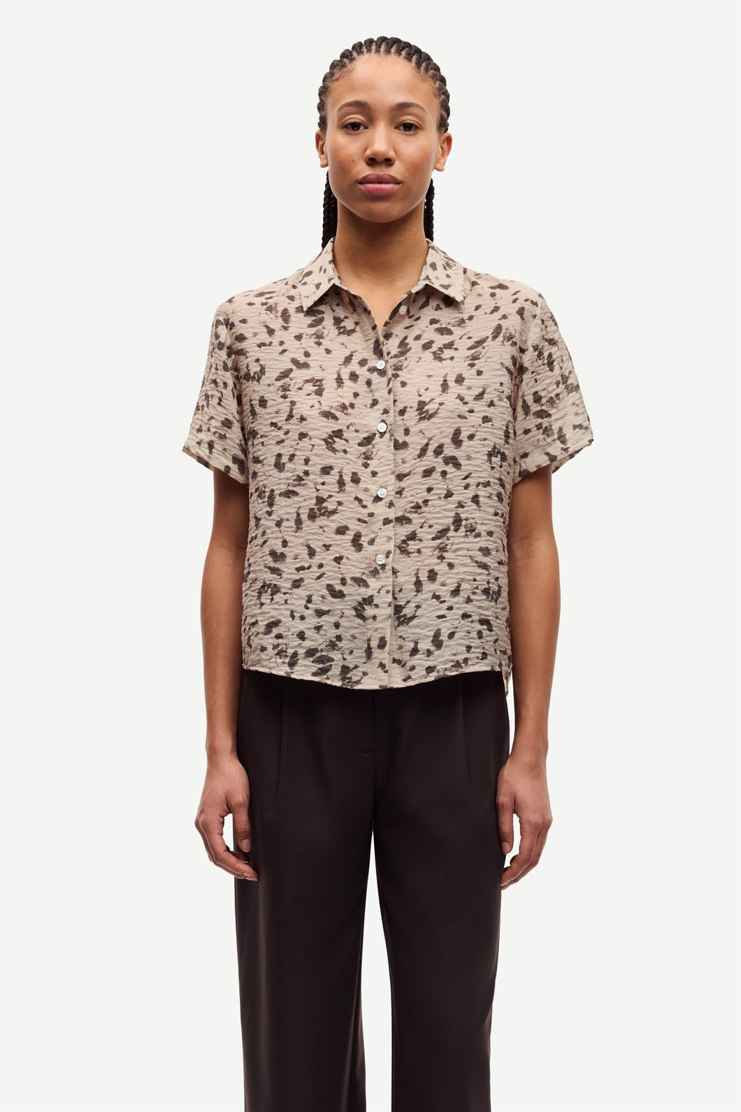 Saminna SS Shirt - Stones Aluminum