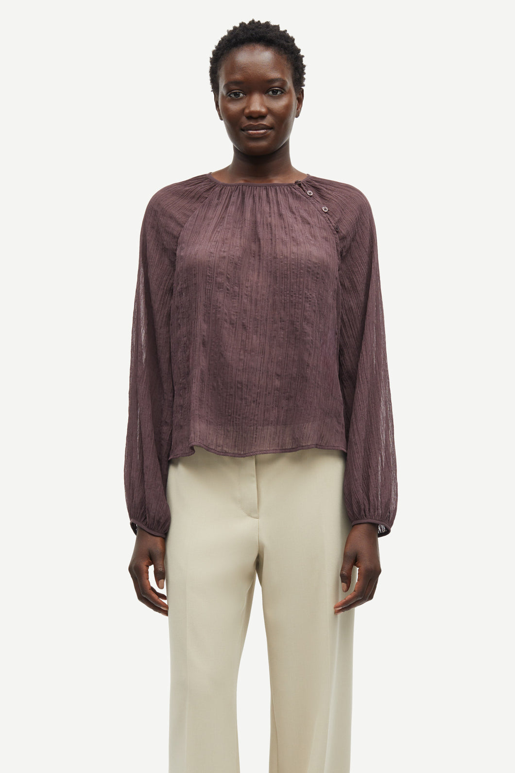 Savira Blouse - Raisin