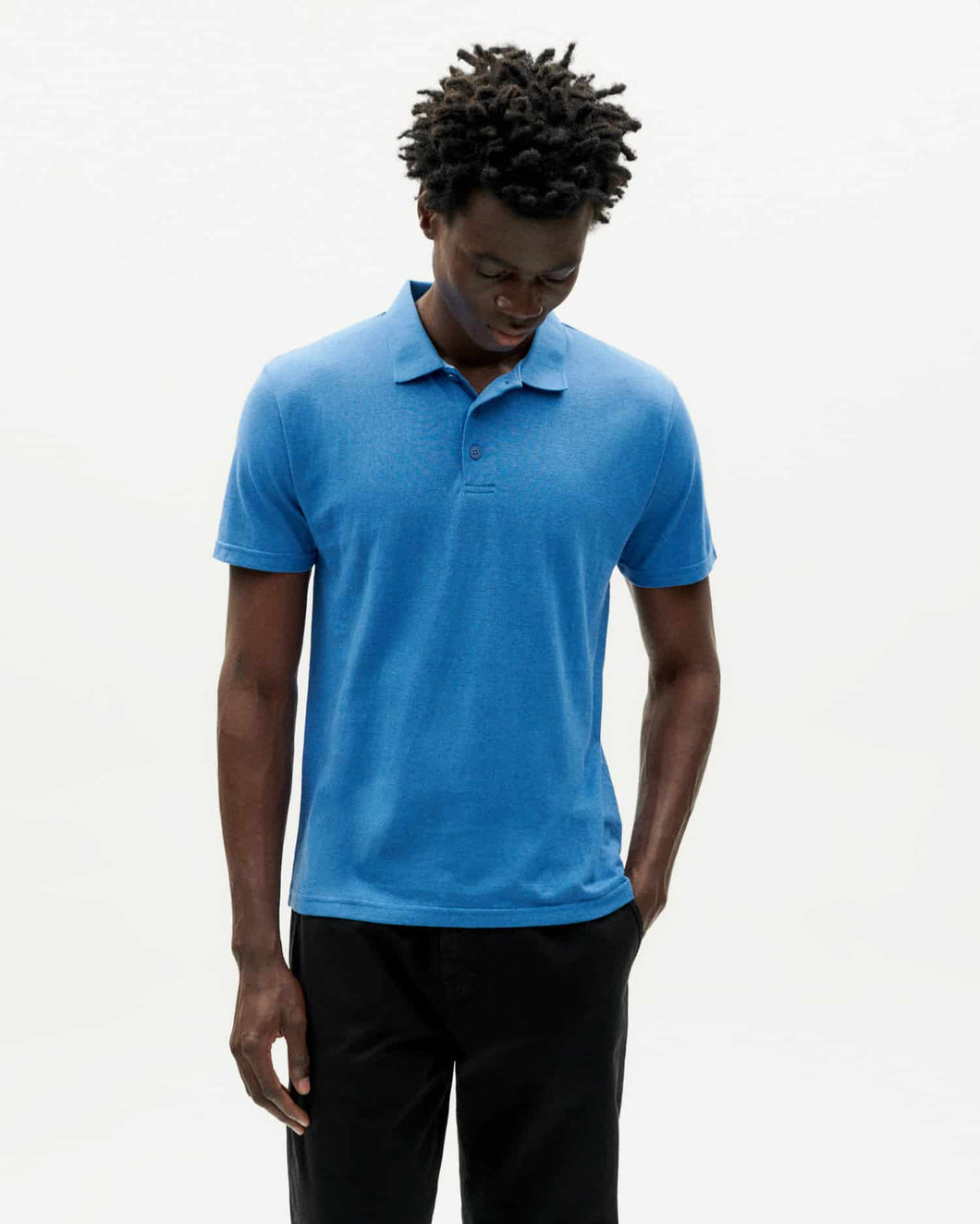 Heritage Blue Hemp Polo