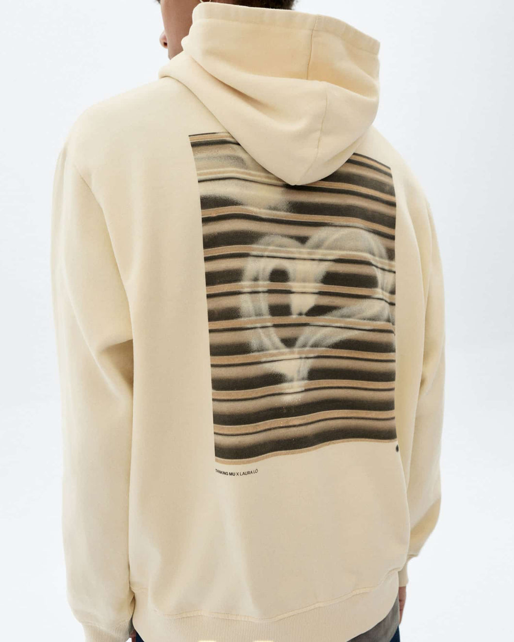 Hoodie blanco grafitti Simon