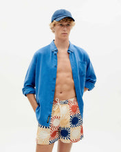 Load image into Gallery viewer, Big flowers navy swimwear
