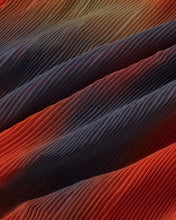 Load image into Gallery viewer, Vestido midi plisado rojo flowers Miriam
