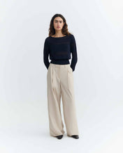 Load image into Gallery viewer, Pantalón popelin wide leg beige Patty
