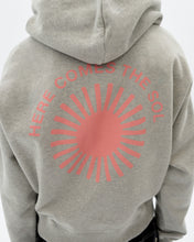 Cargar imagen en el visor de la galería, Hoodie gris retro sol rosa espalda Valeria
