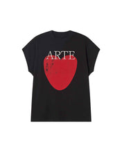 Load image into Gallery viewer, Camiseta negra art love Volta
