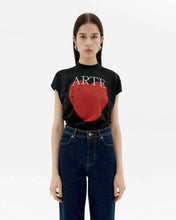 Load image into Gallery viewer, Camiseta negra art love Volta
