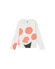Cargar imagen en el visor de la galería, Camiseta blanca manga larga flower Emily
