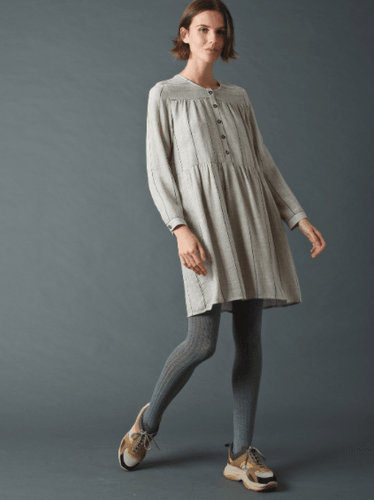 Evase Bobbie Dress with Rustic Fabric - lacontra