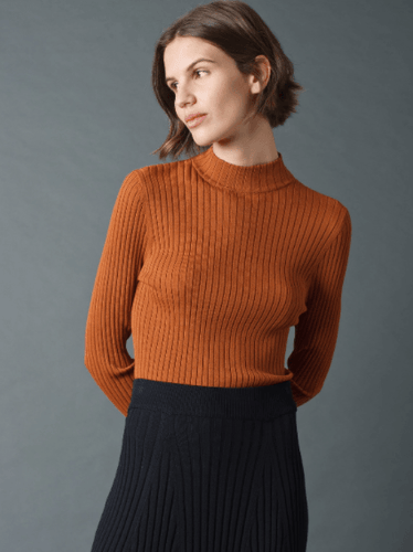 Ribbed Viscose Sweater - lacontra