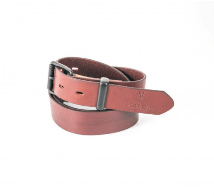 Leather Belt - Brown - lacontra