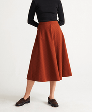 Load image into Gallery viewer, Clay Red Checks Lavanda Skirt - lacontra
