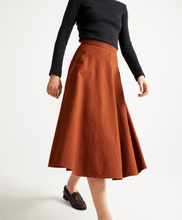 Load image into Gallery viewer, Clay Red Checks Lavanda Skirt - lacontra

