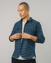 Load image into Gallery viewer, STRIPES OVERSHIRT NAVY - lacontra
