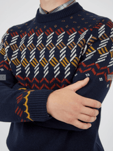 Load image into Gallery viewer, Yoke Fairisle Crewneck Sweater - lacontra
