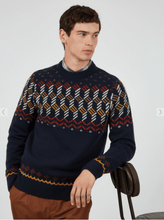 Load image into Gallery viewer, Yoke Fairisle Crewneck Sweater - lacontra
